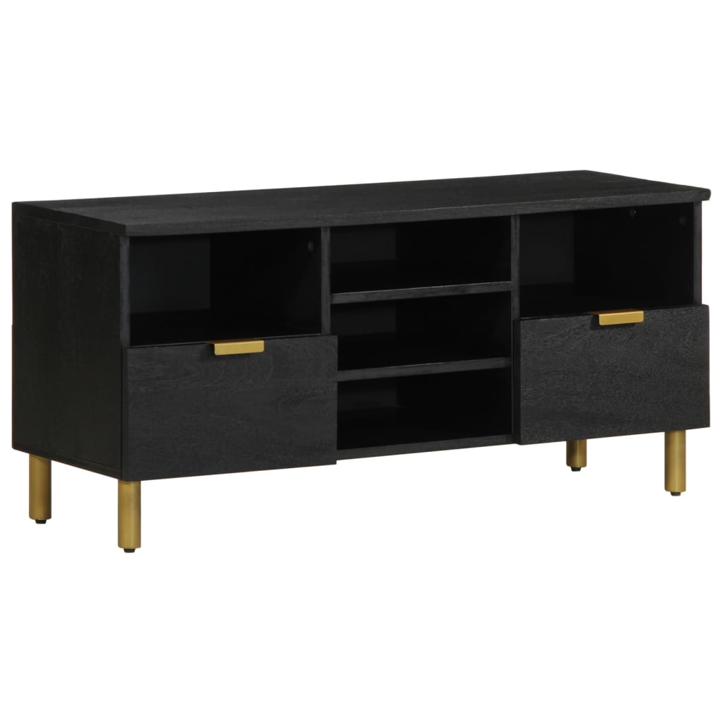 TV-skab Sort 100x33x46 cm Træ Materiale