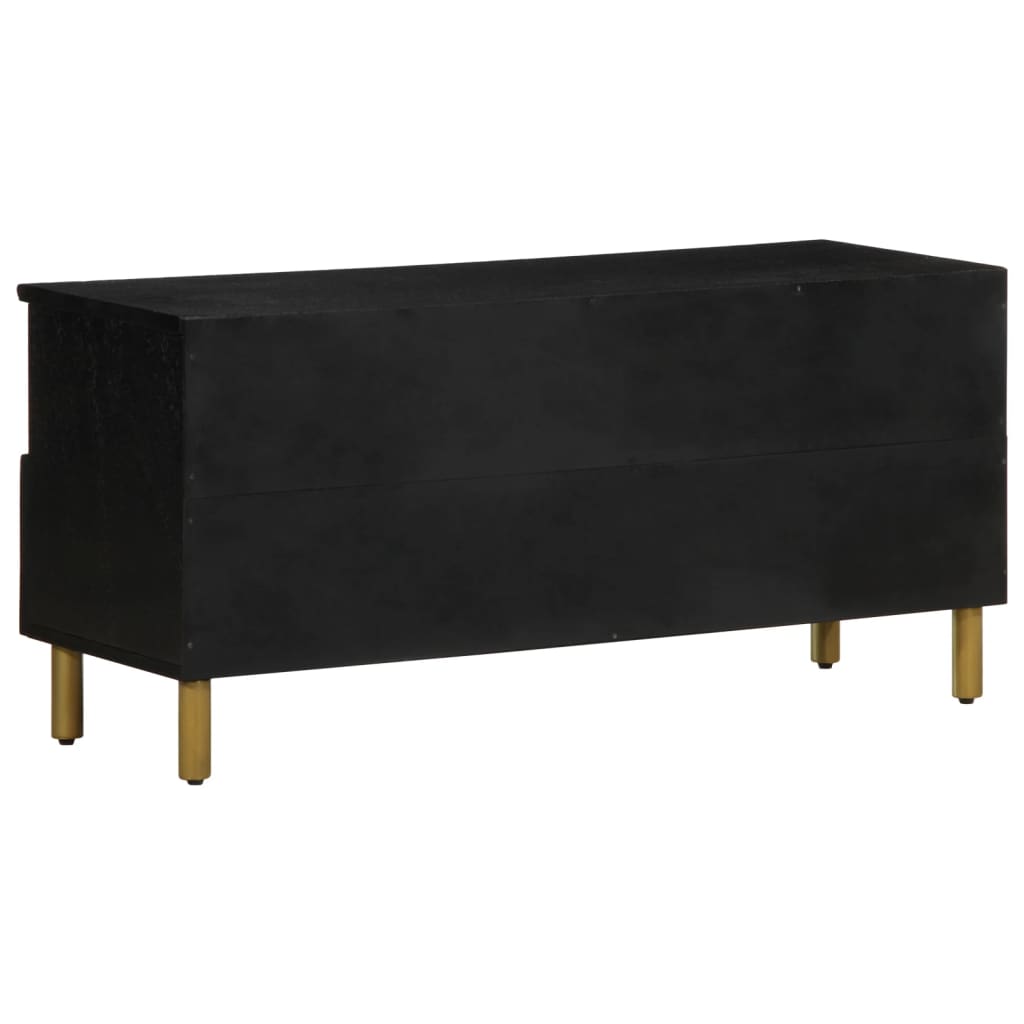TV-skab Sort 100x33x46 cm Træ Materiale