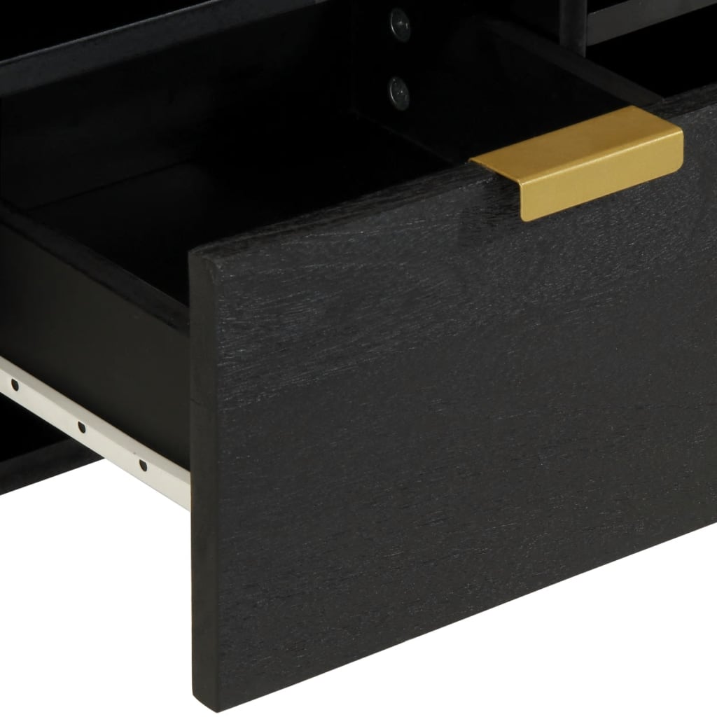 TV-skab Sort 100x33x46 cm Træ Materiale