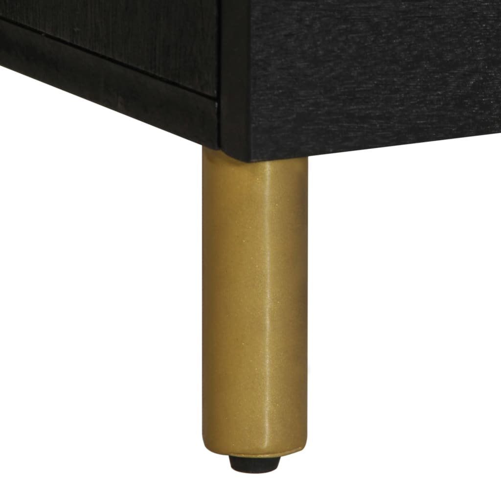 TV-skab Sort 100x33x46 cm Træ Materiale