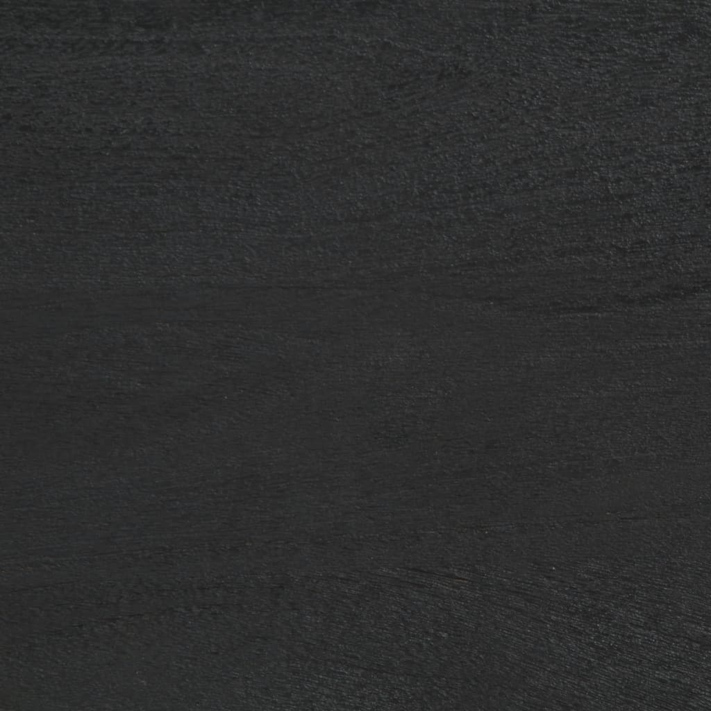 Badspiegel Schwarz 50x70x2,5 cm Holzwerkstoff und Messing