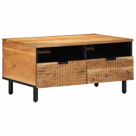 Couchtisch Braun 80 x 54 x 40 cm Massivholz Akazie