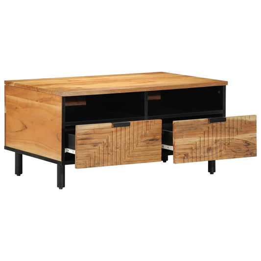 Couchtisch Braun 80 x 54 x 40 cm Massivholz Akazie