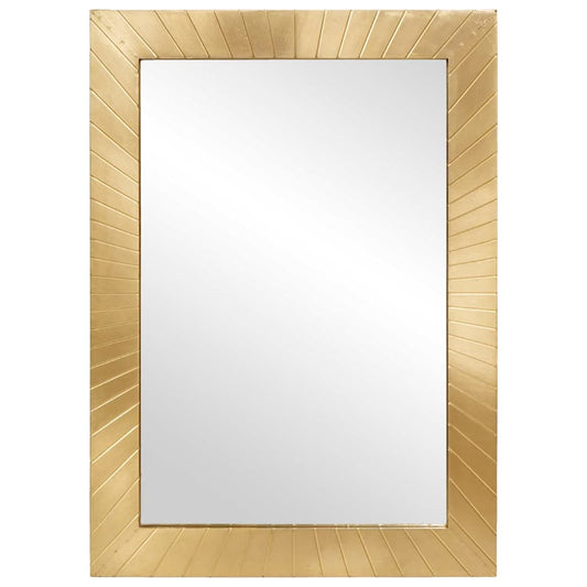 Badezimmer Spiegel Schwarz und Gold 50 x 2,5 x 70 cm