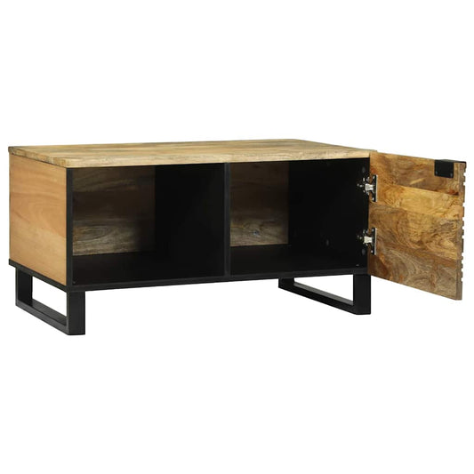 Couchtisch Braun und Schwarz 80 x 50 x 40 cm