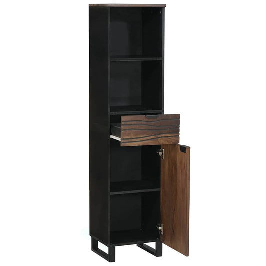 Waschbeckenschrank Walnuss 38 x 33 x 160 cm Holzwerkstoff