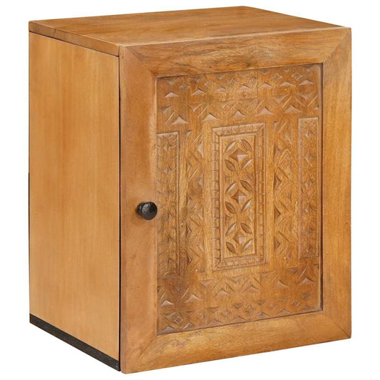 Badezimmer Schrank Wandmontiert Hellbraun 38 x 33,5 x 160 cm