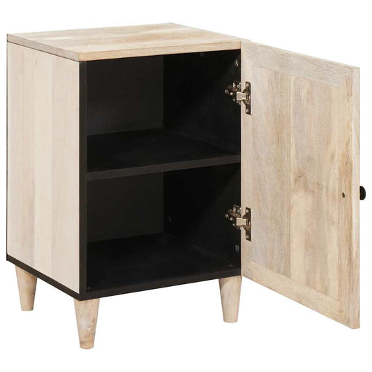 Badezimmer Schrank Weiß 38 x 33,5 x 160 cm Massives Mango Holz