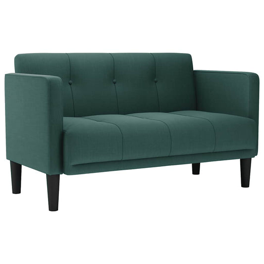 Zweisitzer-Sofa Dunkelgrün 111 cm Stoff