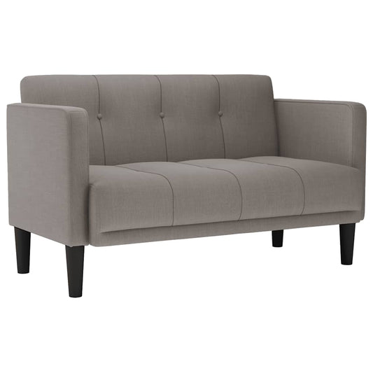 Zweisitzer-Sofa Taupe 111 cm Stoff