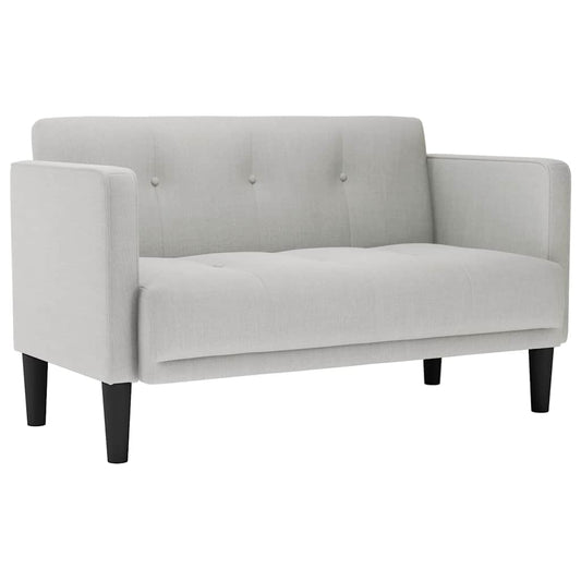 Zweisitzer-Sofa Wolkengrau 111 cm Stoff