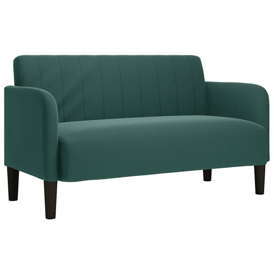 Zweisitzer-Sofa Dunkelgrün 109 cm Samt