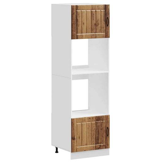 Herdumbauschränke 2 Stk. Lucca Altholz-Optik Holzwerkstoff