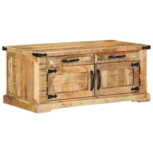 Couchtisch Braun 90 x 50 x 40 cm Massivholz Mango