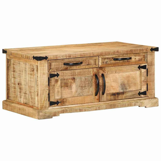 Couchtisch Braun 90 x 50 x 40 cm Massivholz Mango