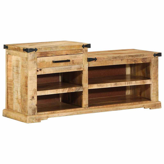 Bank Braun 110 x 35 x 50 cm Massives Mango-Holz