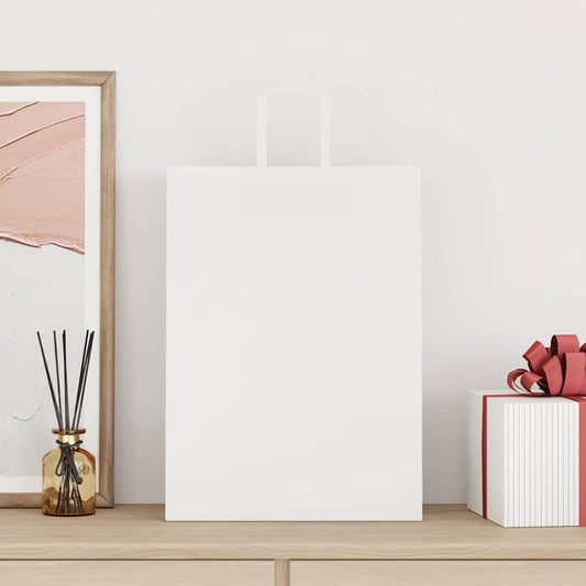 Papiertragetaschen 250 Stk. mit Henkeln Weiß 32x17x44 cm