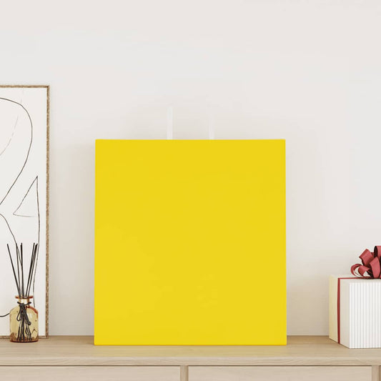 Papiertragetaschen 50 Stk. mit Henkeln Gelb 45x17x48 cm