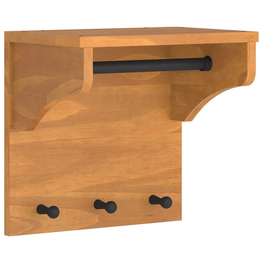 Wandgarderobe SANDNES 43x30x42 cm Massivholz Kiefer