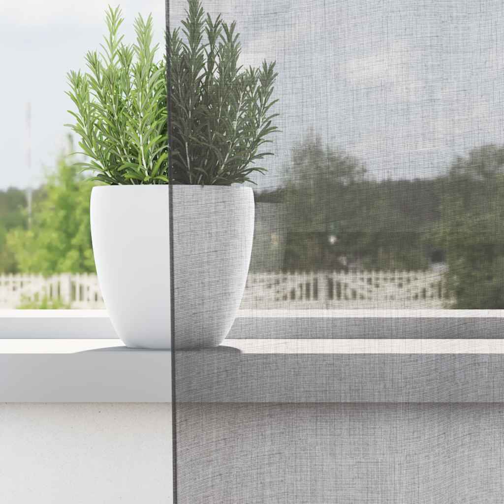 Voile Gardiner med løkker 2 Stk Mørkegrå 140x260 cm