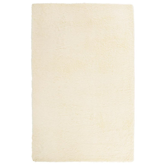 Teppich Shaggy Hochflor NAVARRA Creme 130x200 cm Polyester