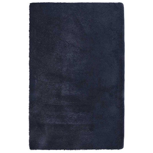 Teppich Shaggy Hochflor NAVARRA Marineblau 130x200 cm Polyester