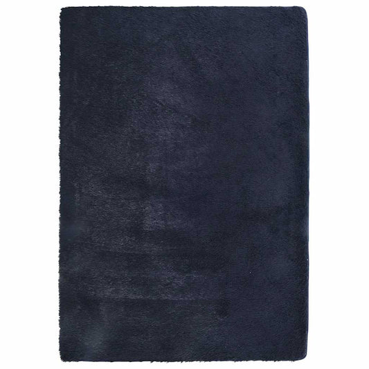 Teppich Shaggy Hochflor NAVARRA Marineblau 240x340 cm Polyester