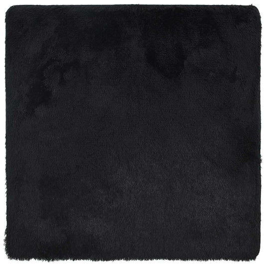 Teppich Shaggy Hochflor NAVARRA Schwarz 240x240 cm Polyester