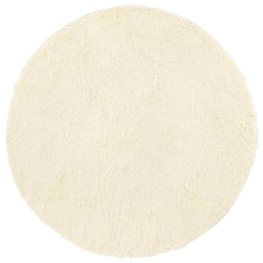Teppich Shaggy Hochflor NAVARRA Creme 160x160 cm Polyester