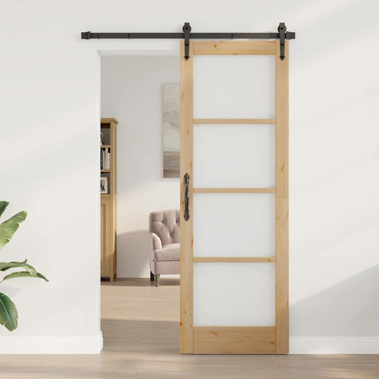 Innentür mit Glas ORKDAL Braun 73,5 x 211 cm