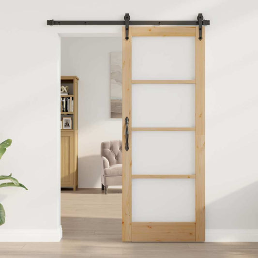 Innentür mit Glas ORKDAL Braun 78 x 202 cm