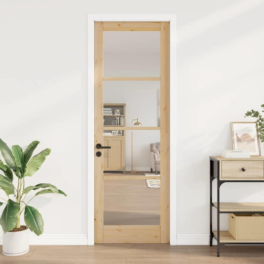 Innentür mit Glas ORKDAL Braun 78 x 232 cm