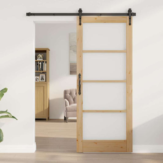 Innentür mit Glas ORKDAL Braun 83 x 202 cm