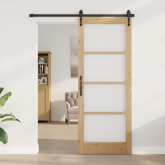 Innentür mit Glas ORKDAL Braun 83 x 211 cm