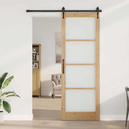 Innentür mit Glas ORKDAL Braun 83 x 232 cm