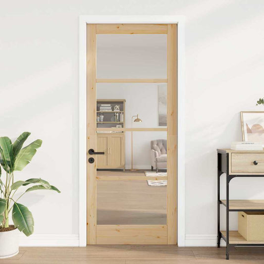 Innentür mit Glas ORKDAL Braun 86 x 211 cm