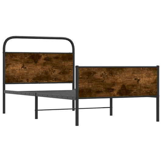 Bettgestell ohne Matratze 107x203 cm Sonoma-Eiche Holzwerkstoff