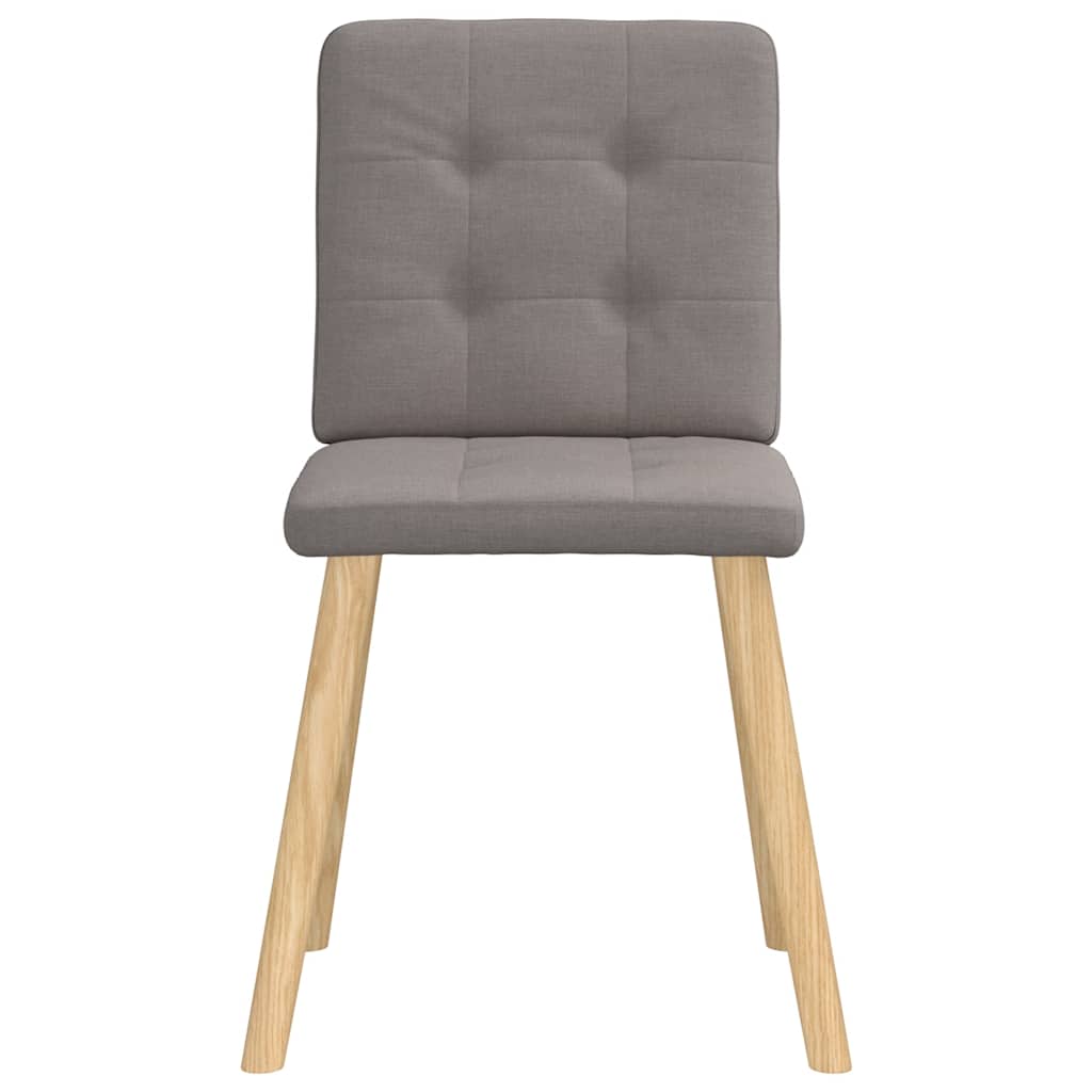 Spisestuestole 4 stk Taupe Stof