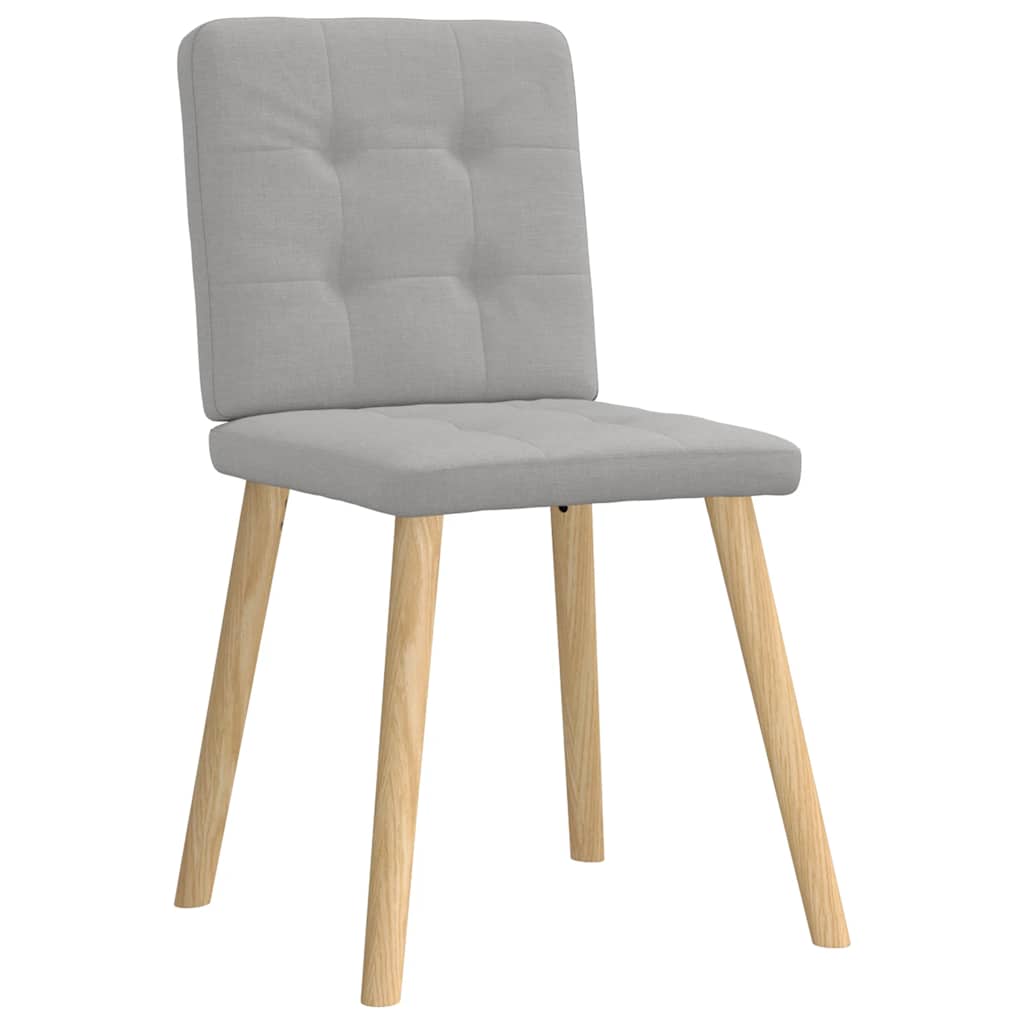 Spisestuestole 4 stk Cloud Grey Stof