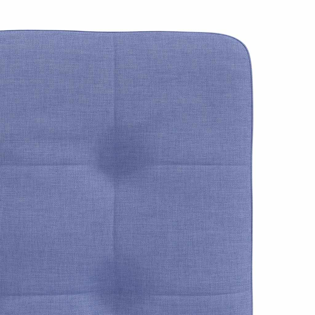 Spisestuestole 4 stk Denim Blå Stof