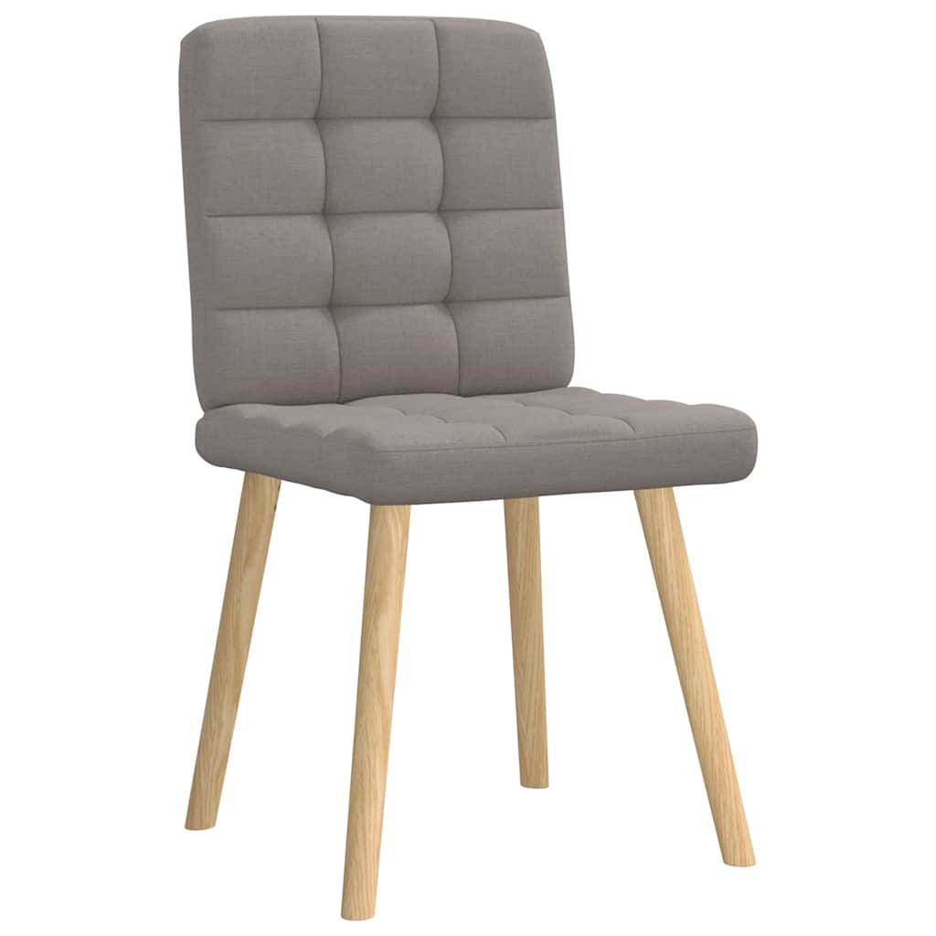 Spisestuestole 4 stk Taupe Stof