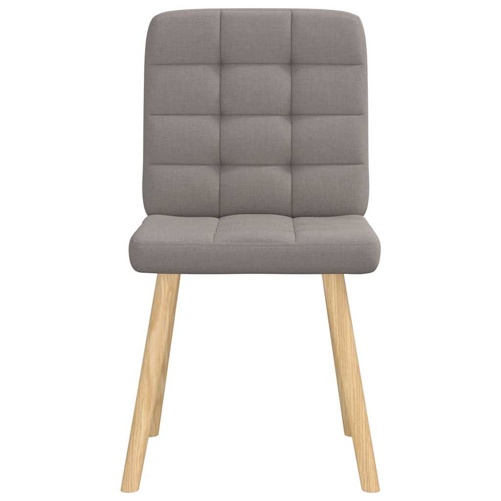 Spisestuestole 4 stk Taupe Stof