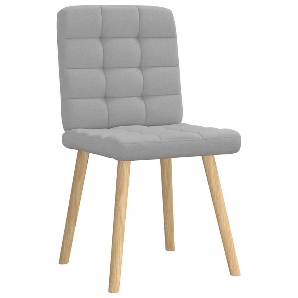 Spisestuestole 4 stk Cloud Grey Stof