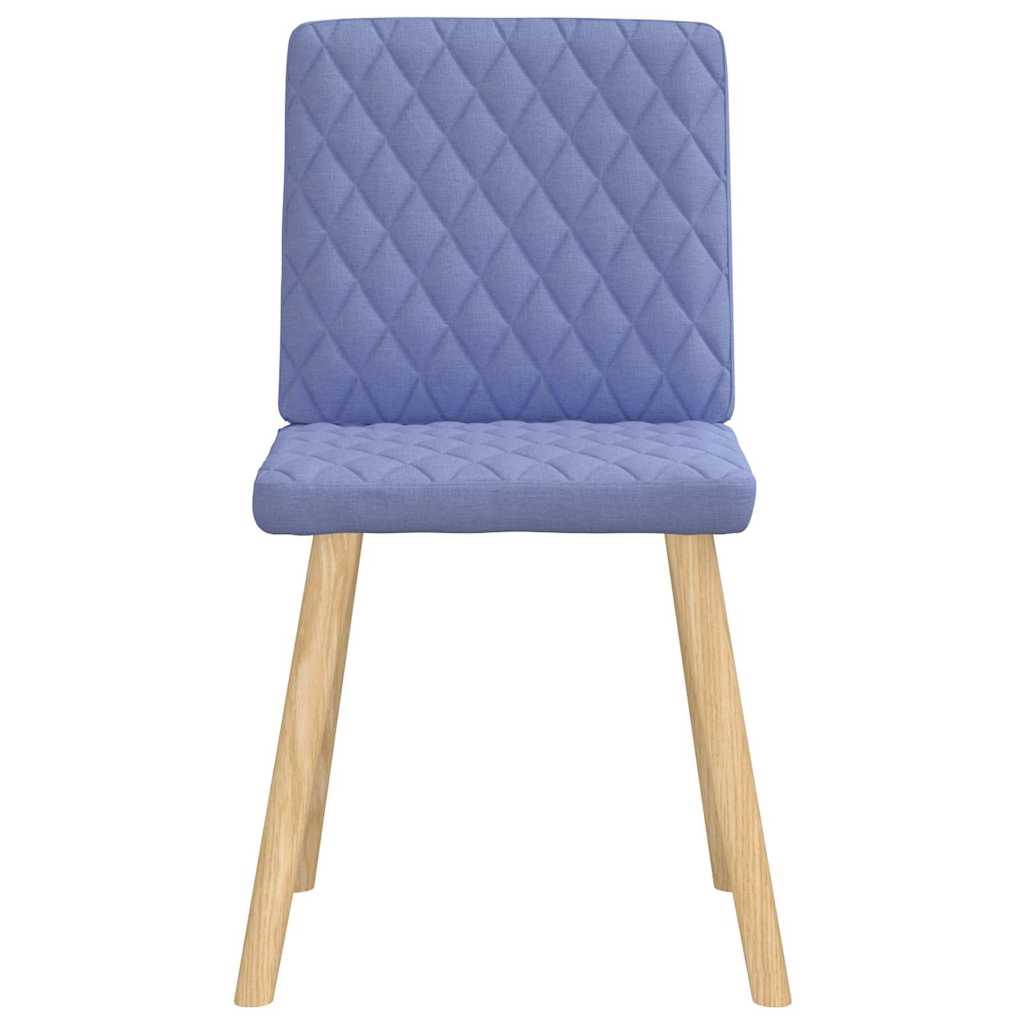 Spisestuestole 4 stk Denim Blå Stof