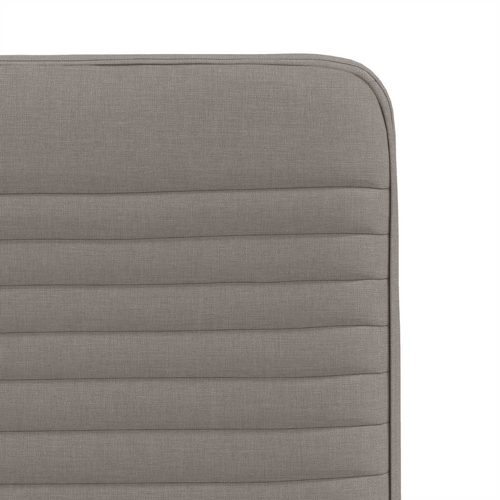 Spisestuestole 4 stk Taupe Stof