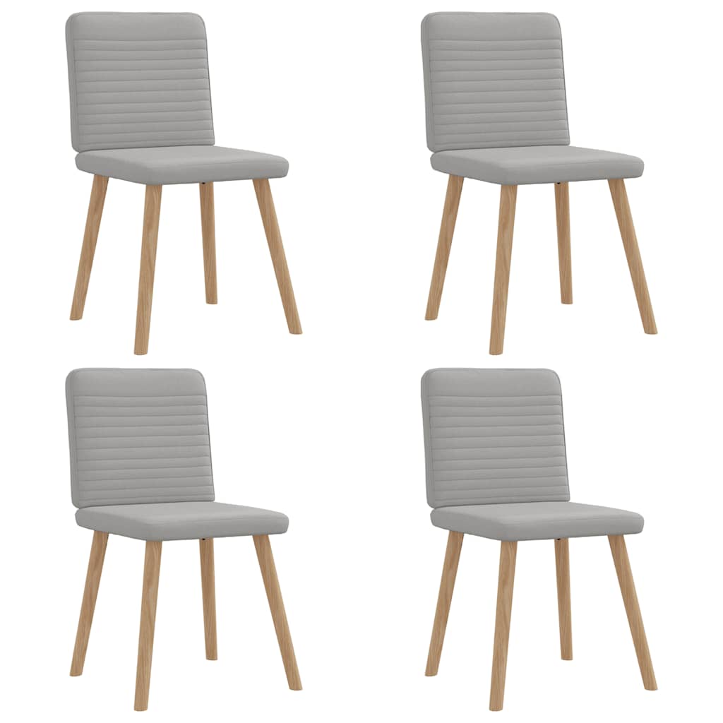 Spisestuestole 4 stk Cloud Grey Stof