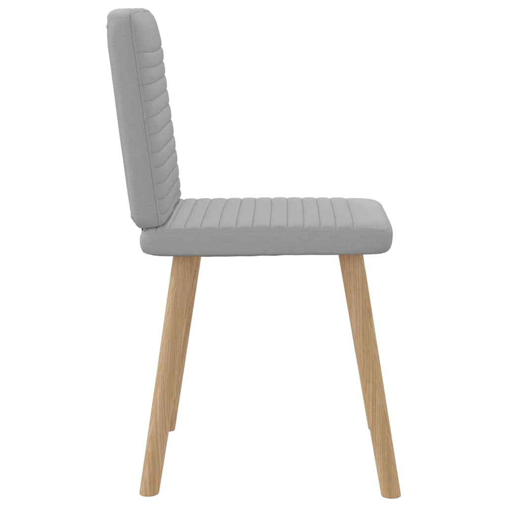Spisestuestole 4 stk Cloud Grey Stof