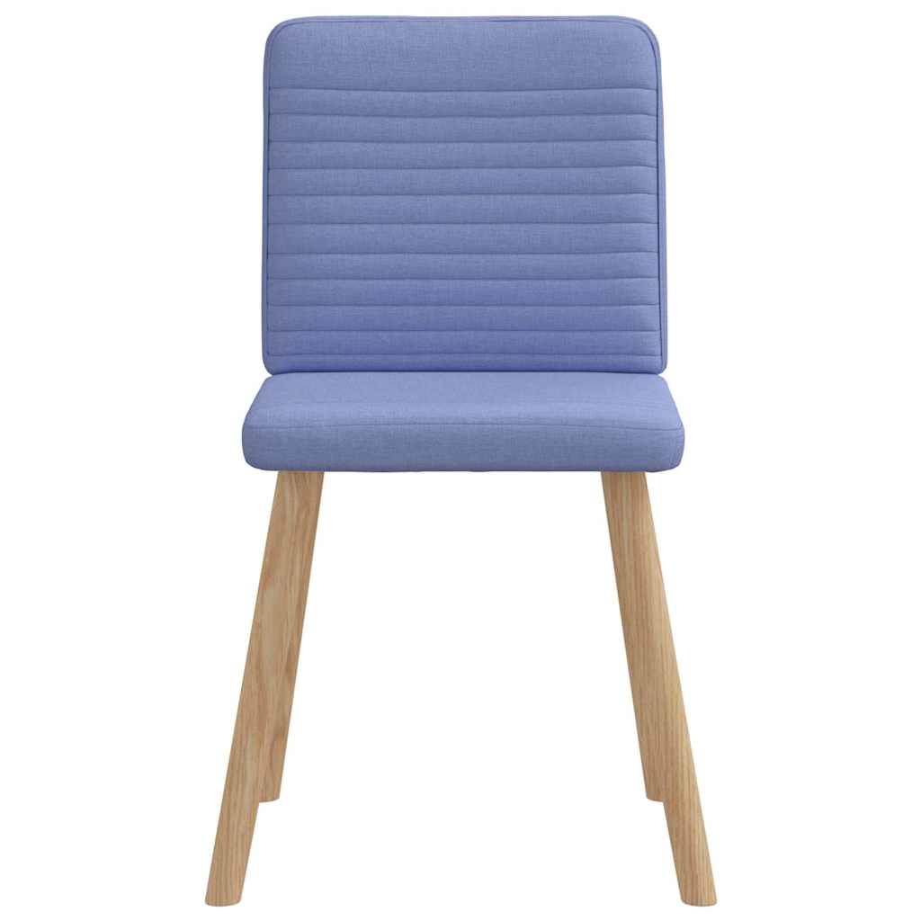 Spisestuestole 4 stk Denim Blå Stof