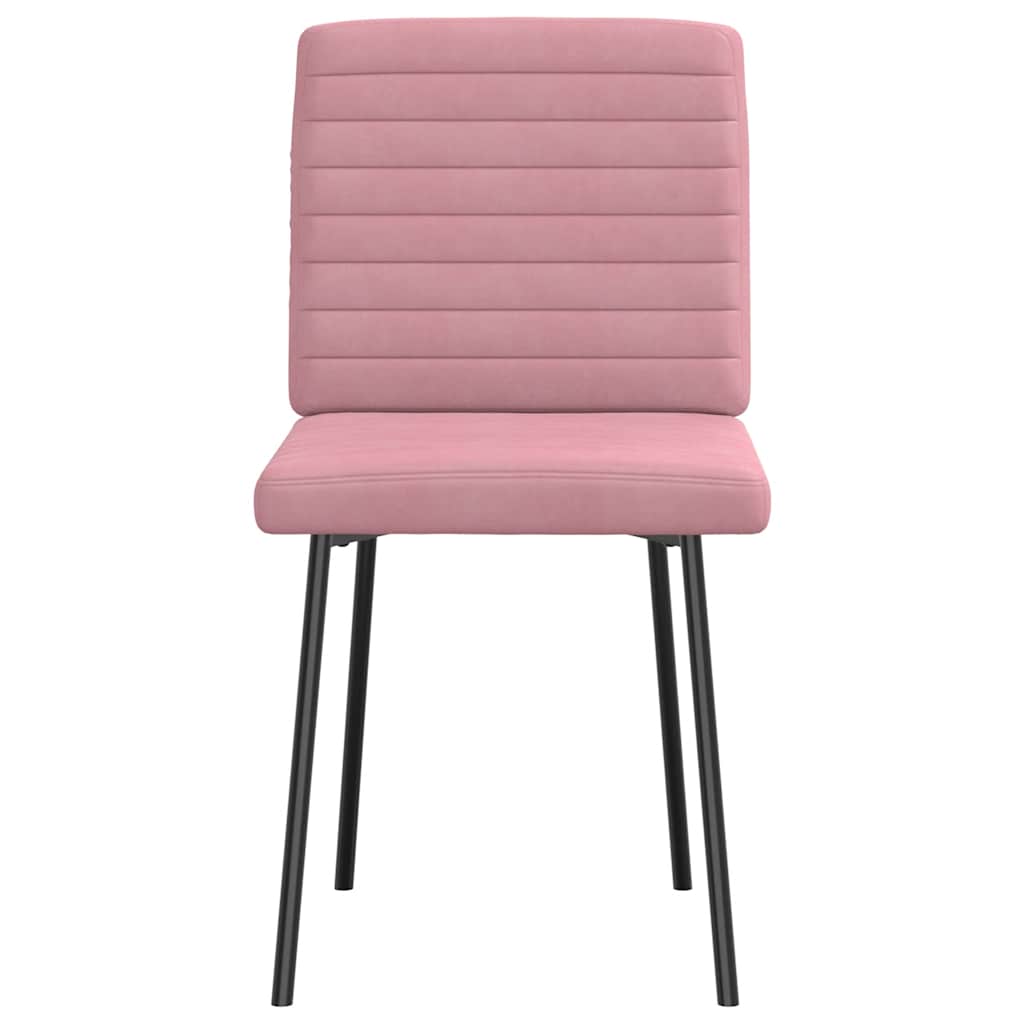 Spisestuestole 4 stk Pink Velvet