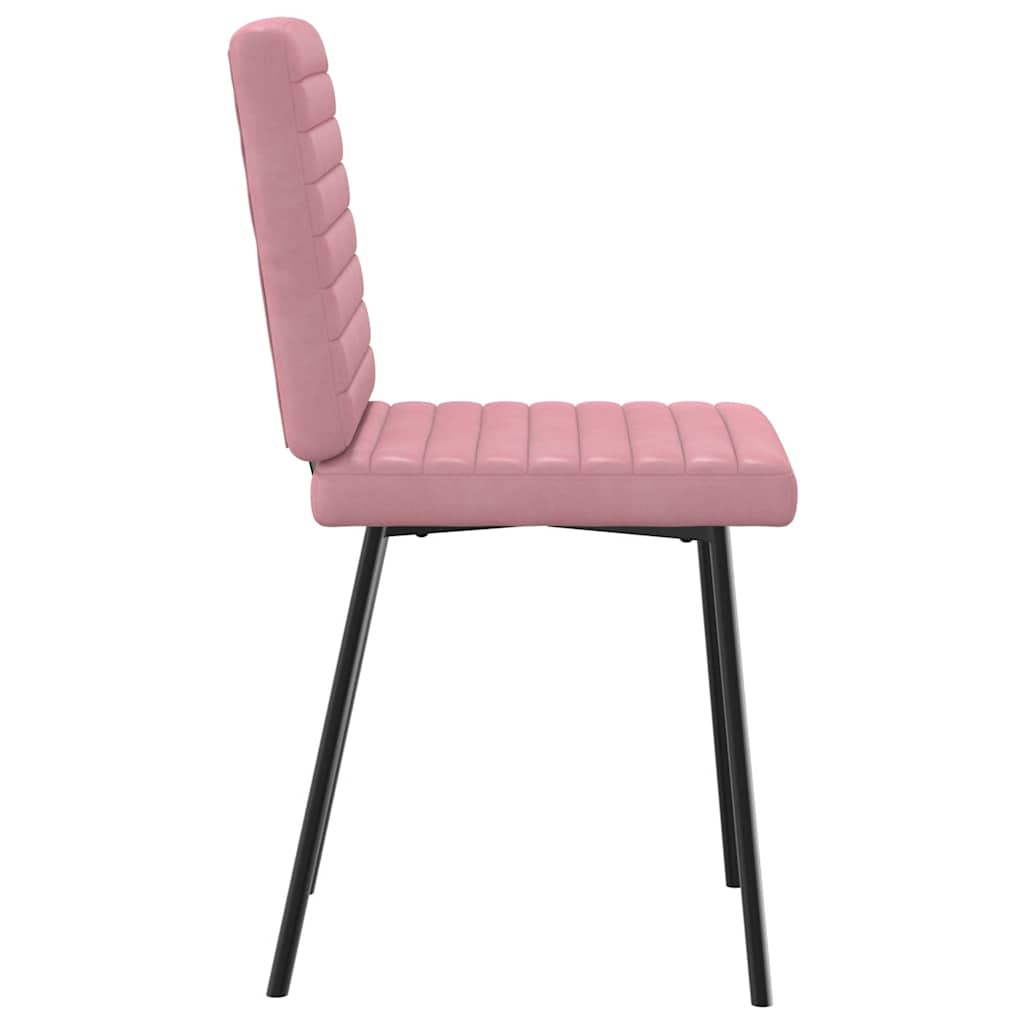 Spisestuestole 4 stk Pink Velvet